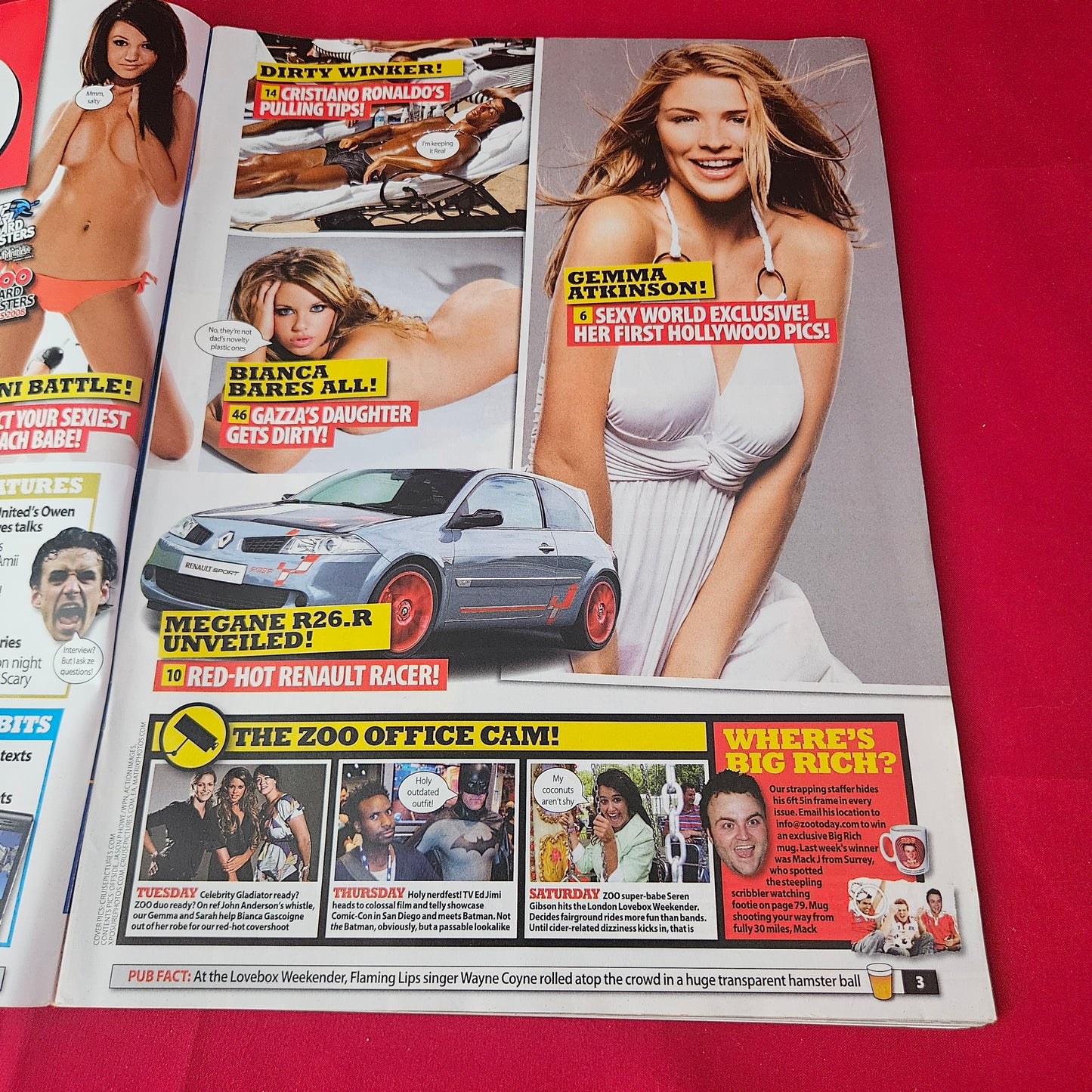 Zoo Magazine 8-14 August 2008 (1417) POSTER Bianca Gascoigne Gemma Atkinson Abbey Clanc