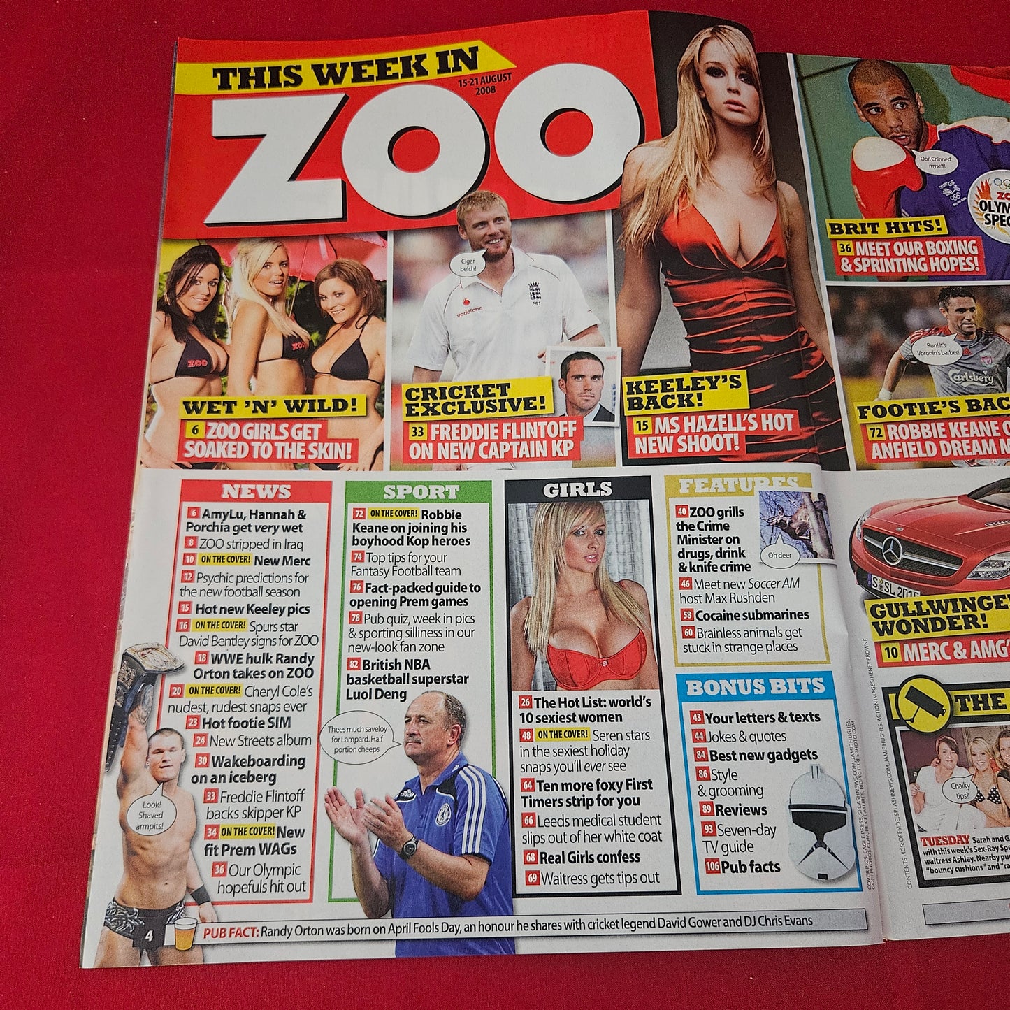 Zoo Magazine 15-21 August 2008 (1417) Seren Gibson Keeley Hazell Cheryl Cole