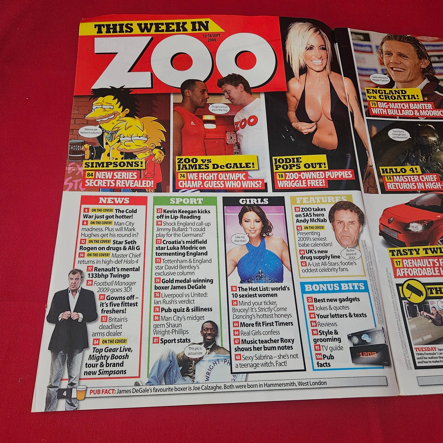Zoo Magazine 12-18 September 2008 (1417) Chanelle Hayes Jakki Degg Sam Cooke Tanya Robinson Danni Wells