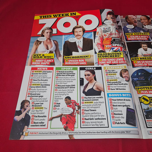 Zoo Magazine 4-10 July 2008 (1418) POSTER Jodie Marsh Abbey Clancy Imogen Thomas Gemma Garrett Naomi Millbank-Smith