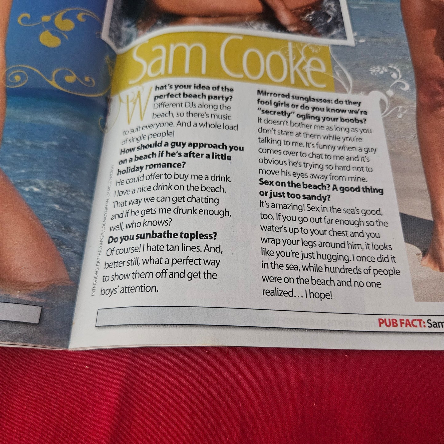 Zoo Magazine 18-24 July 2008 (1418) Danni Wells Sammie Pennington Amii Grove Seren Gibson Sam Cooke