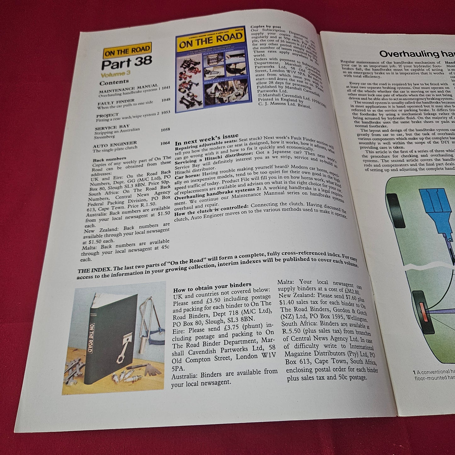 On The Road Magazine Part 38 (1419) Stromberg Handbrake Clutch Auto Engineer