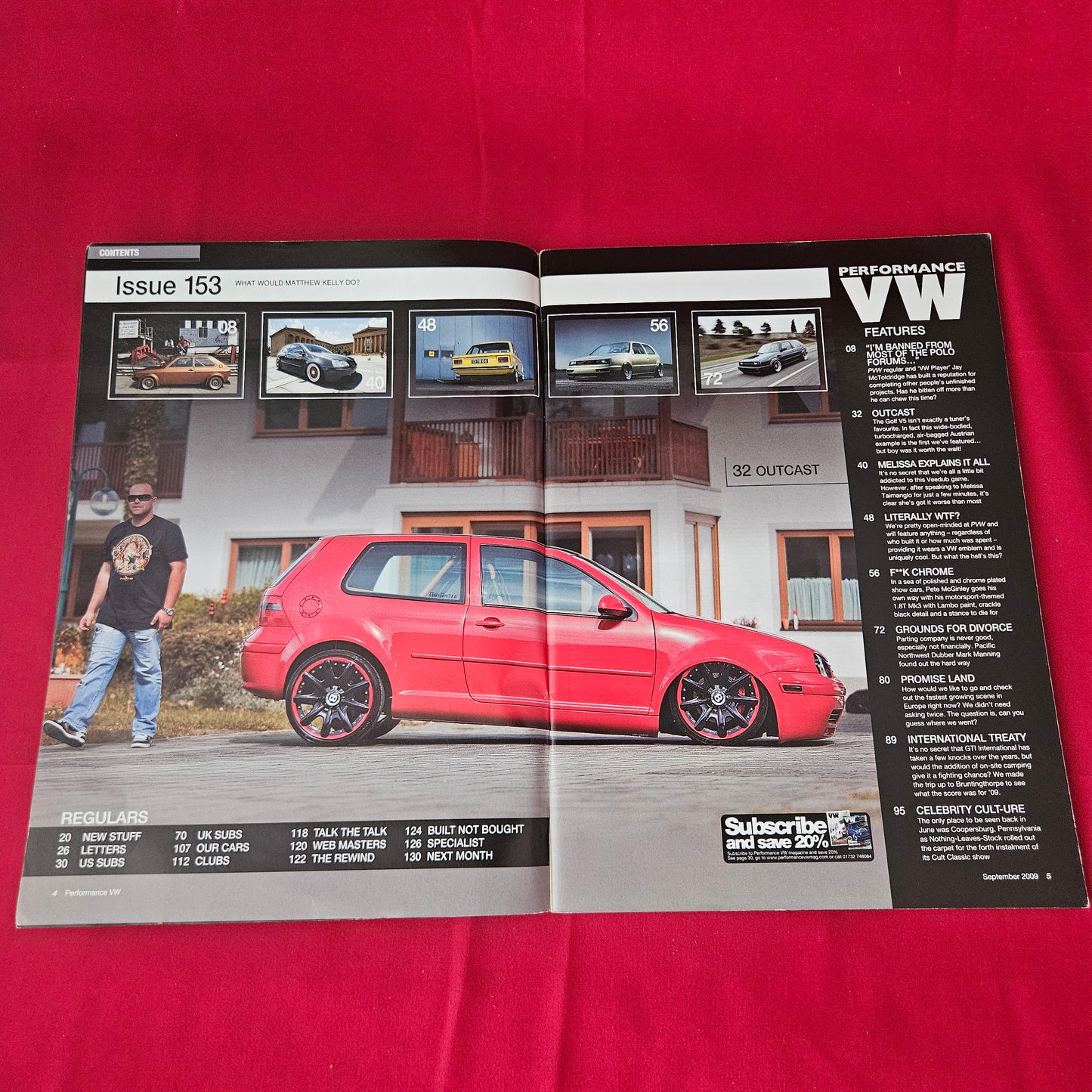 Performance VW Magazine September 2009 (1419) VW Golf Mk3 Mk4 V5T Mk2 VR6 Polo G40