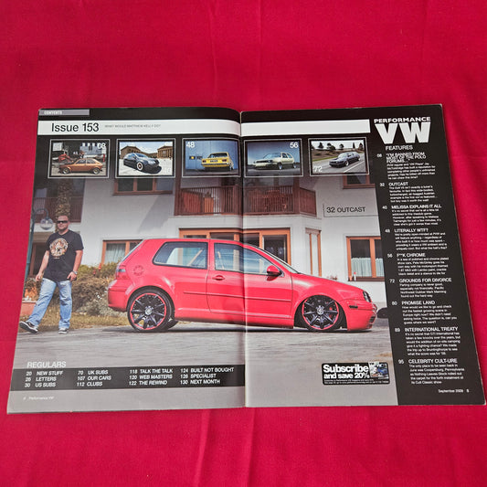 Performance VW Magazine September 2009 (1419) VW Golf Mk3 Mk4 V5T Mk2 VR6 Polo G40