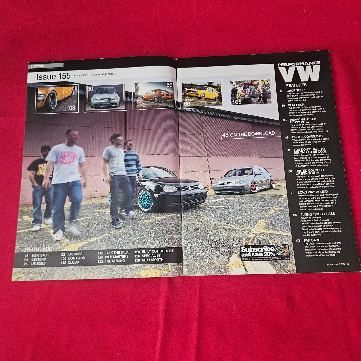 Performance VW Magazine November 2009 (1419) VW Golf Mk2 Mk1 Audi A4 Mk3 Mk4