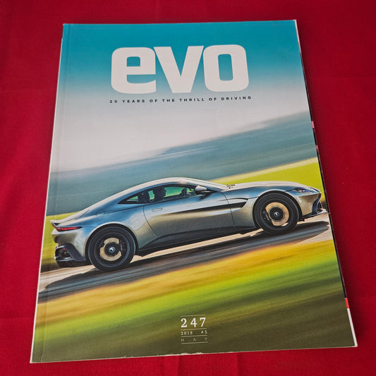 evo Magazine Issue 247 May 2018 (1420) Aston Martin Vantage Porsche 911 GT3 Audi R8 RWS BMW M4 CS