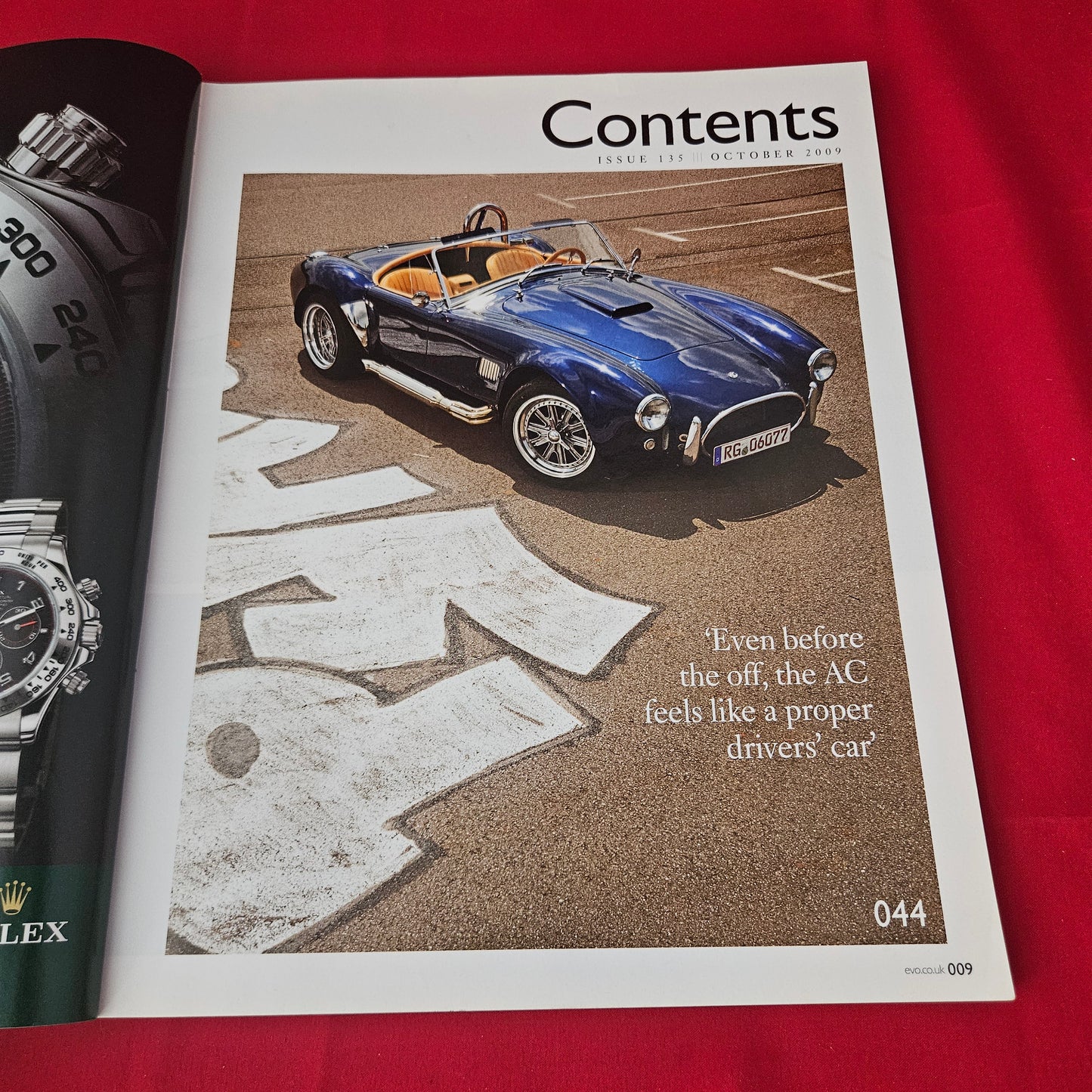 evo Magazine Issue 135 October 2009 (1420) Ferrari F50 Porsche 911 Caterham Seven AC Cobra