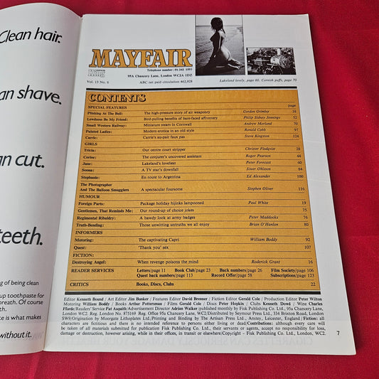 Mayfair Magazine Vol 13 No 6 (1421) Jane Hazeldene Tricia Corine Soona Stephanie