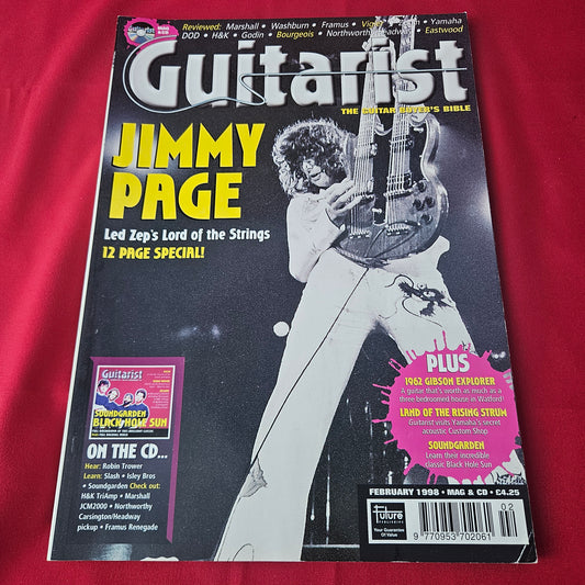 Guitarist Magazine February 1998 (1422) Jimmy Page Slash Soundgarden Robin Trower Led Zeppelin