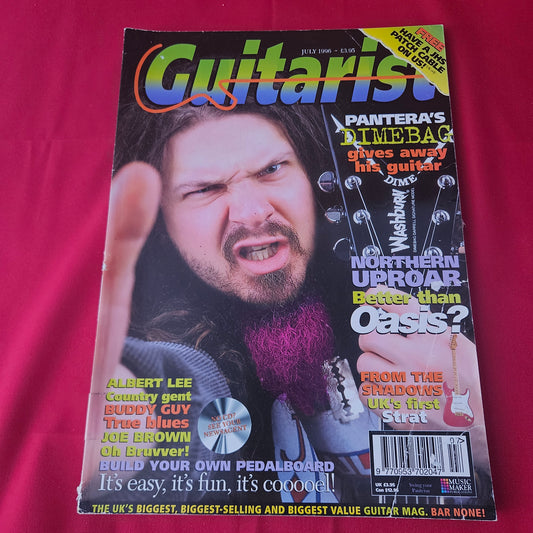 Guitarist Magazine July 1996 (1422) Dimebag Darrell Albert Lee Buddy Guy Joe Brown Northern Uproar
