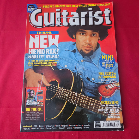 Guitarist Magazine Autumn 1999 (1422) Ben Harper Joan Armatrading Eric Bibb Davy Graham Sepultura