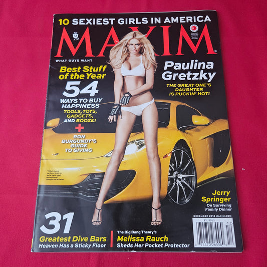 Maxim Magazine December 2013 (1423) Paulina Gretzky Melissa Rauch Jerry Springer Ron Burgundy