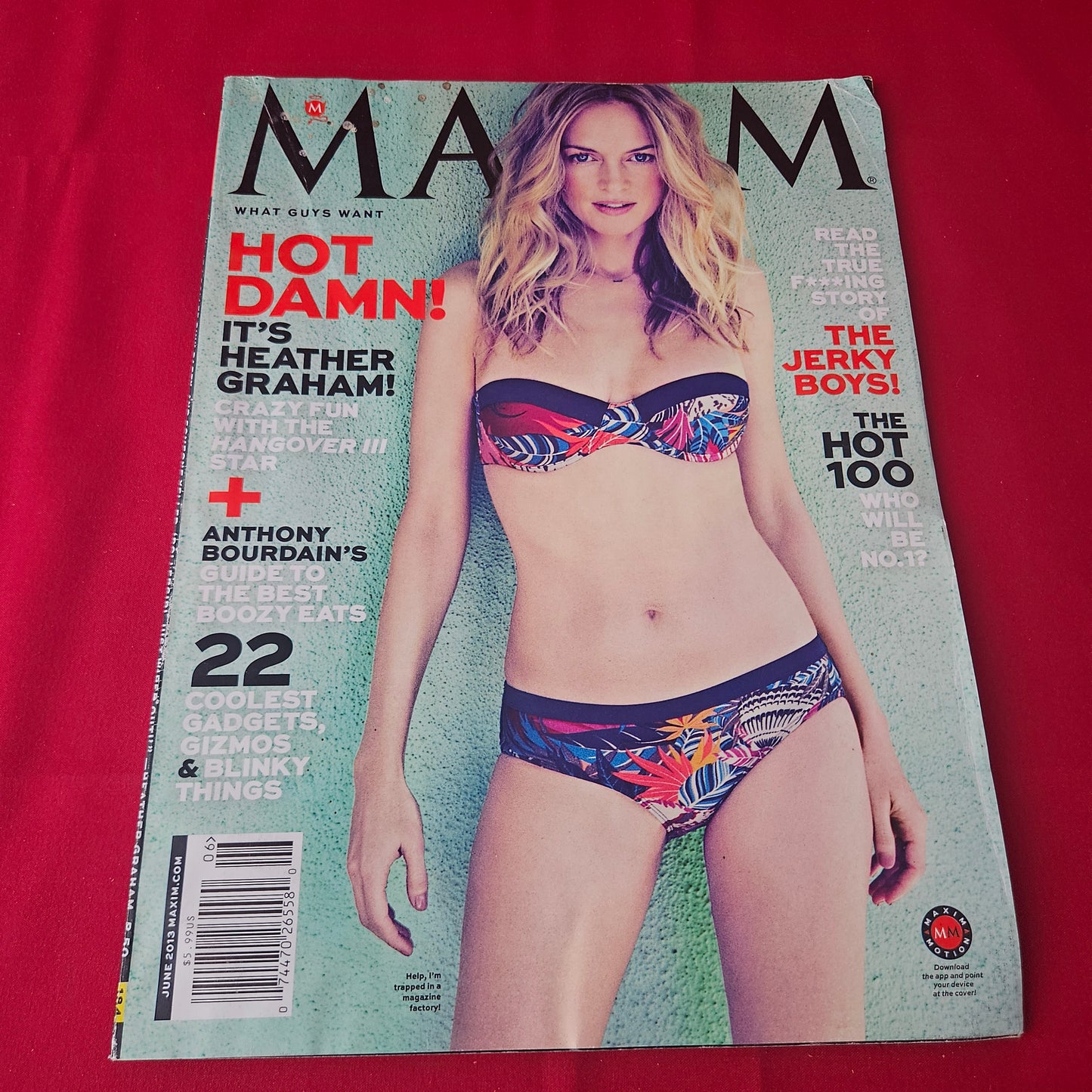 Maxim Magazine June 2013 (1423) Heather Graham Jessica Clark Vince Vaughn Anthony Bourdain