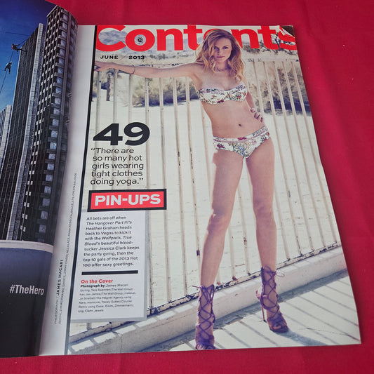 Maxim Magazine June 2013 (1423) Heather Graham Jessica Clark Vince Vaughn Anthony Bourdain