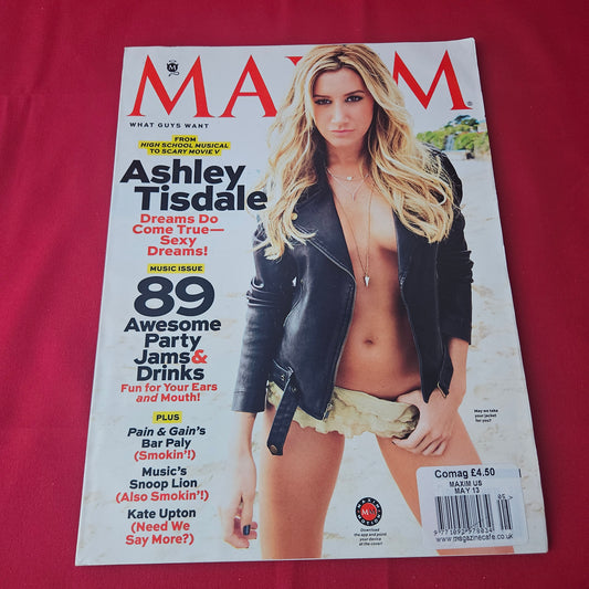 Maxim Magazine May 2013 (1423) Ashley Tisdale Snoop Lion Kate Upton Anthony Bourdain Michael Bay