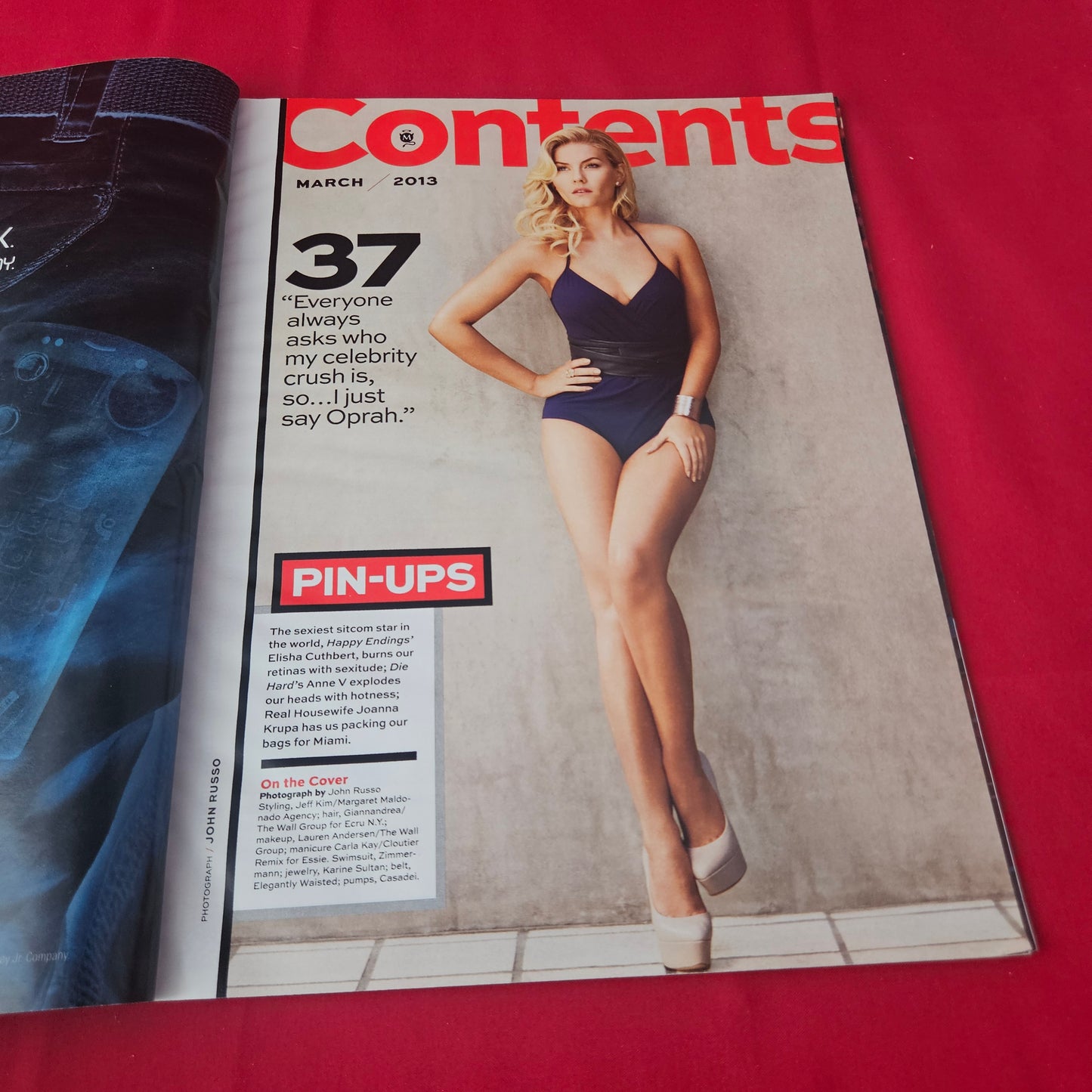 Maxim Magazine March 2013 (1423) Elisha Cuthbert Michael Jackson Guy Fieri Jimmy Fallon Anne V