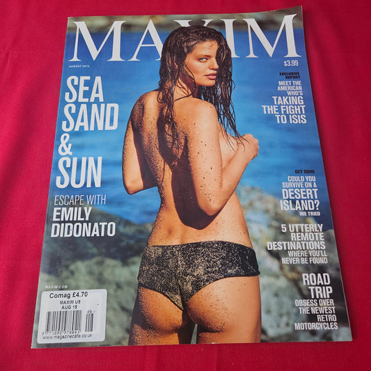 Maxim Magazine August 2015 (1423) Emily DiDonato Jamie Bell Anthony Bourdain David Copperfield NWA
