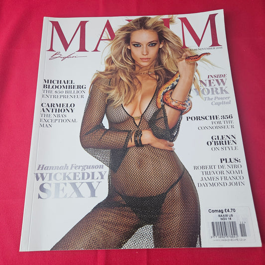 Maxim Magazine November 2016 (1423) Hannah Ferguson Robert De Niro Carmelo Anthony Trevor Noah