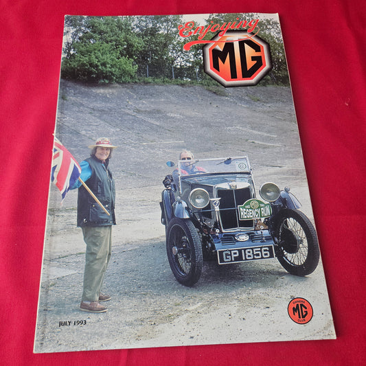 Enjoying MG Magazine July 1993 (1424) MG Regency Run MG RV8 MG Maestro M Type EX182 Replica