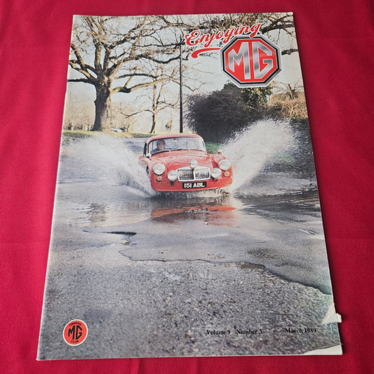 Enjoying MG Magazine March 1989 (1424) MGA 1600 Deluxe Coupe MGB MGOC