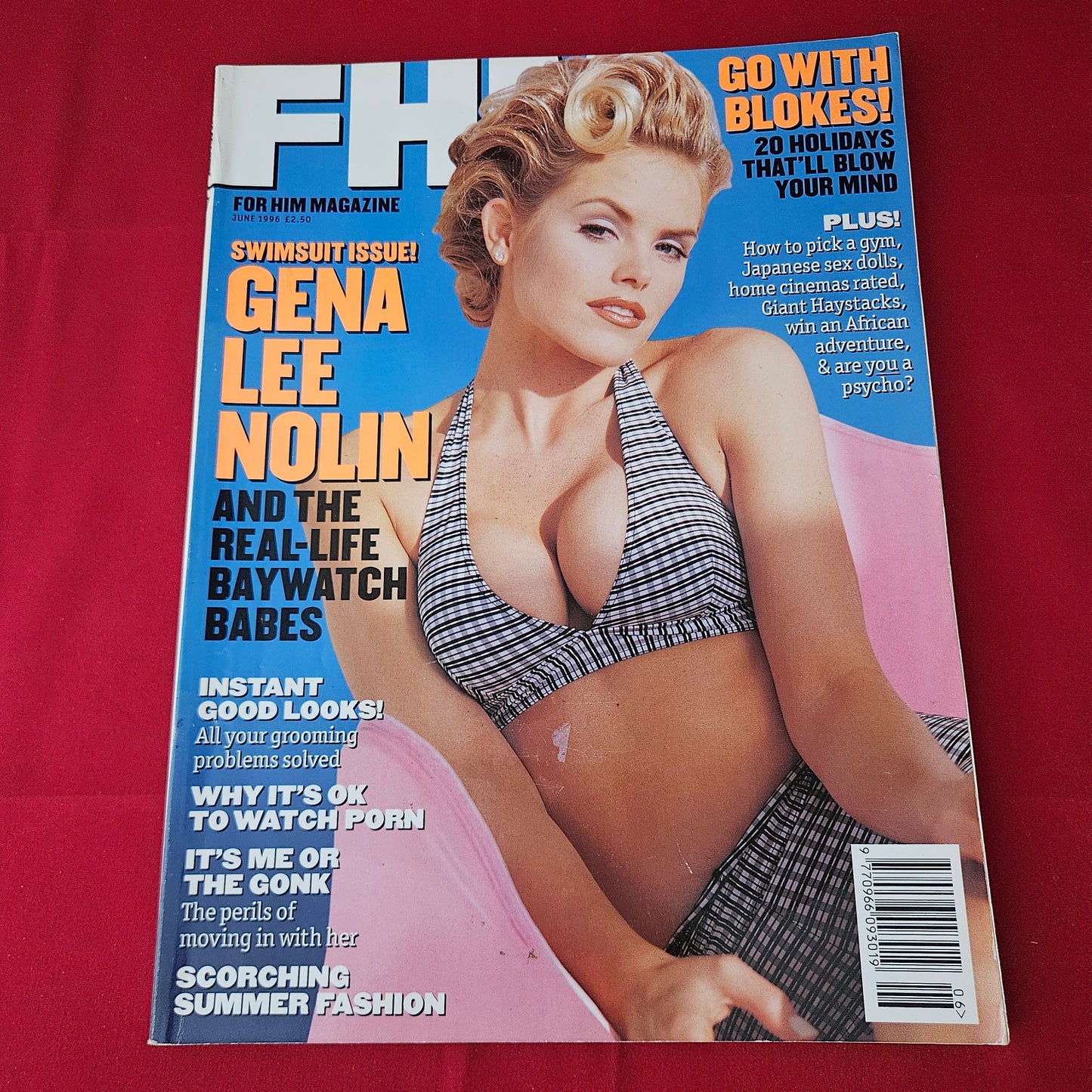 FHM Magazine June 1996 (1425) Gena Lee Nolin Swimsuit Issue Baywatch
