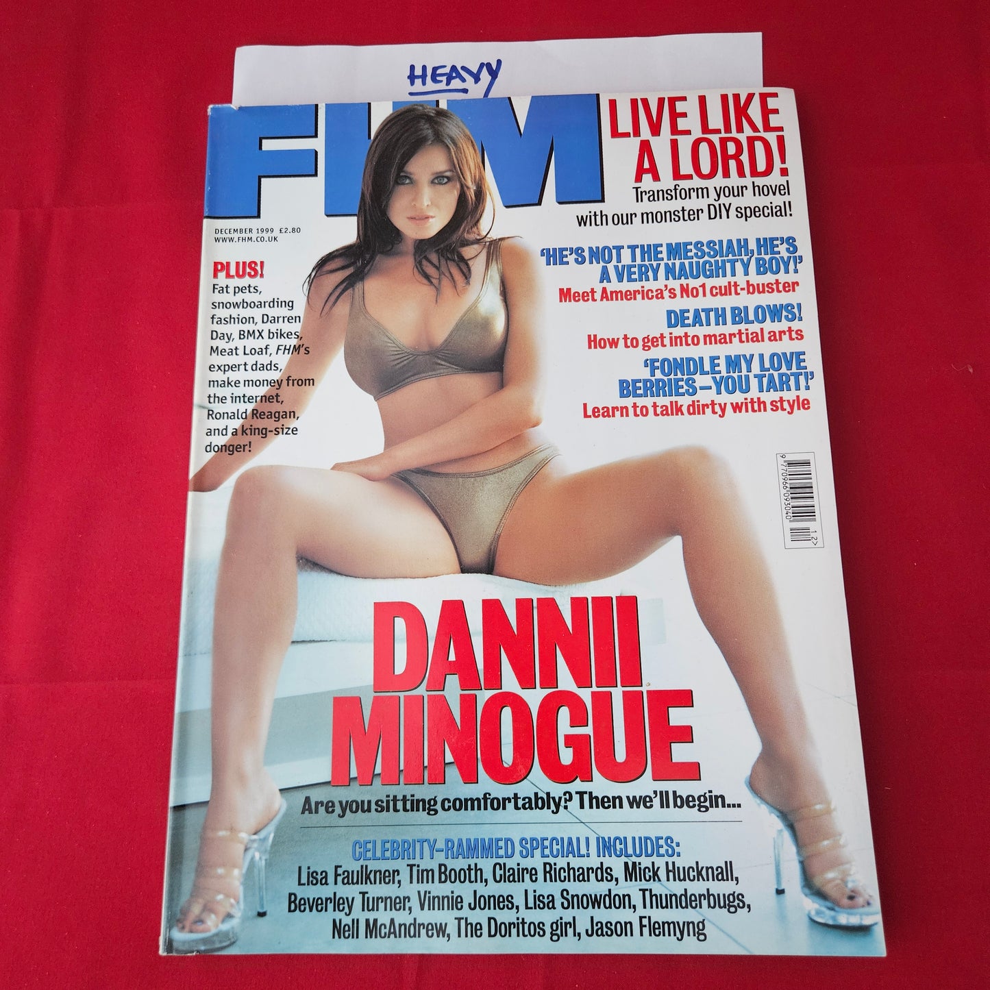 FHM Magazine December 1999 (1425) Dannii Minogue Cover Lisa Snowdon Nell McAndrew
