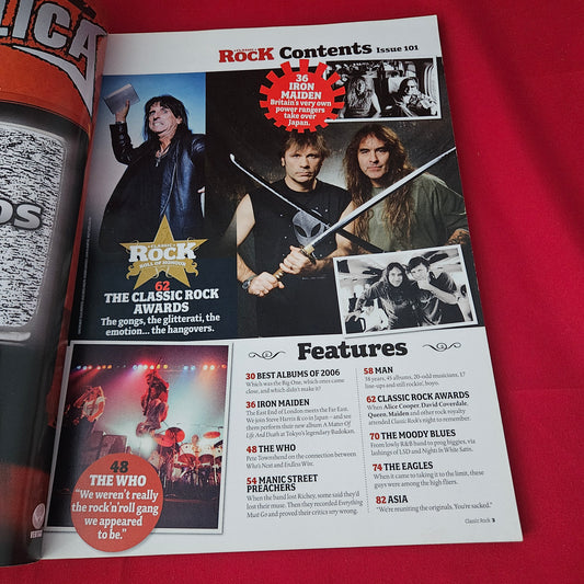 Classic Rock Magazine January 2007 (1426) Iron Maiden Jeff Beck The Who Eagles Manics