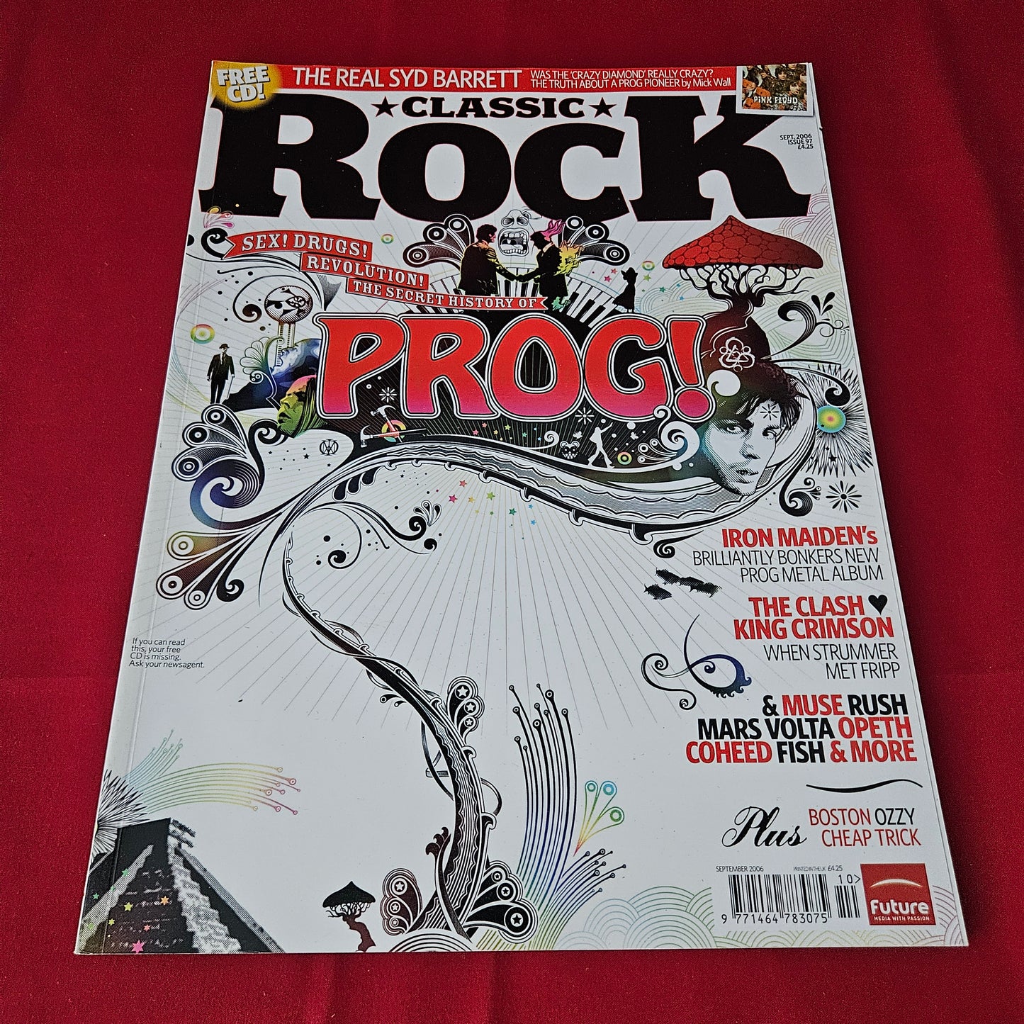 Classic Rock Magazine September 2006 (1426) Syd Barrett Iron Maiden Muse Rush Ozzy Osbourne