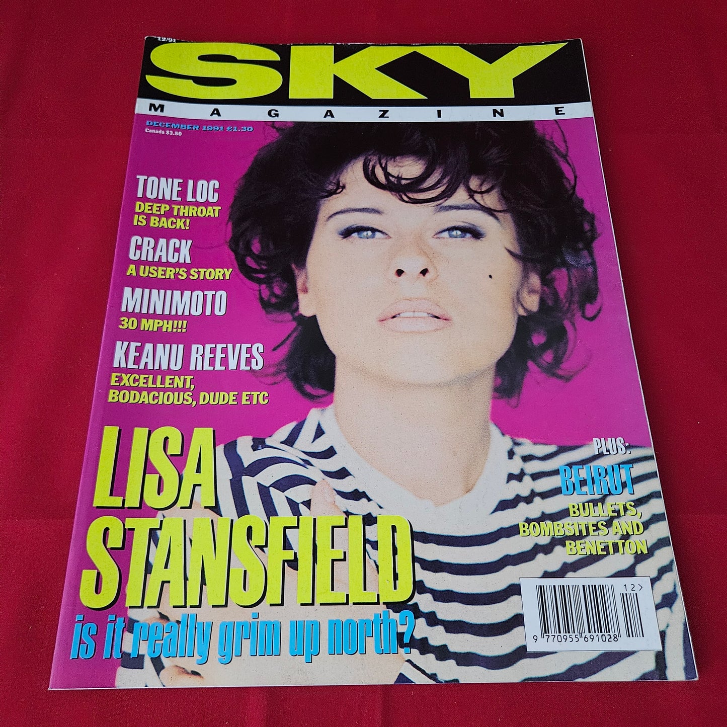 Sky Magazine December 1991 (1428) Lisa Stansfield Keanu Reeves Tone Loc