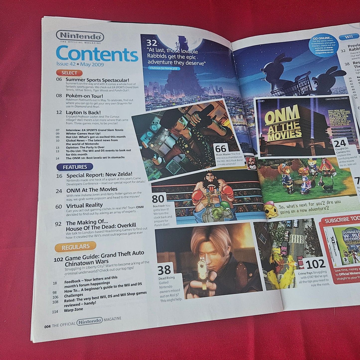 Nintendo The Official Magazine May 2009 (1430) Rabbids Go Home Mario Sonic Layton Ghostbusters Rock Band 2