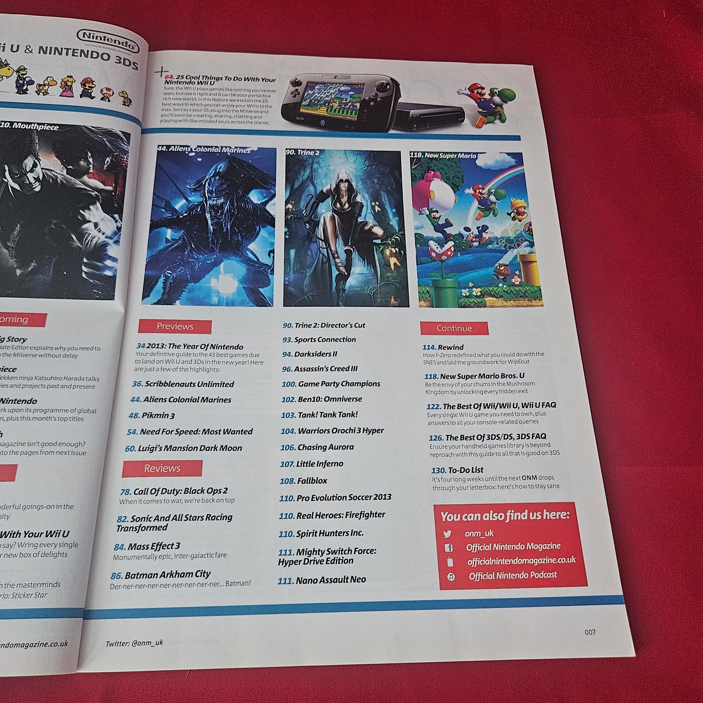Nintendo The Official Magazine January 2013 (1430) Wii U Scribblenauts Mario Luigi Link