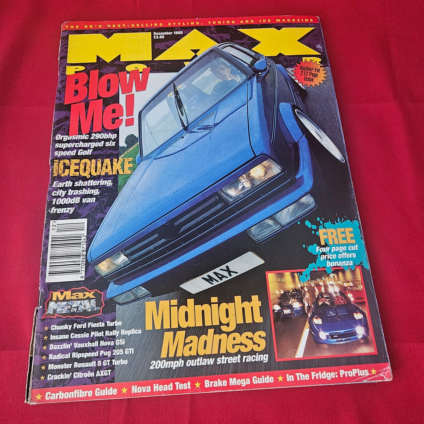 Max Power Magazine December 1995 (1431) Nova GSi Cossie Renault 5 GT Citroen AXGT