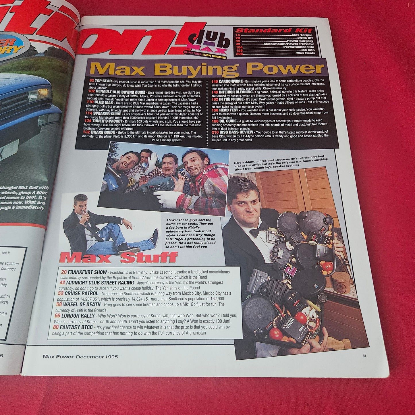 Max Power Magazine December 1995 (1431) Nova GSi Cossie Renault 5 GT Citroen AXGT