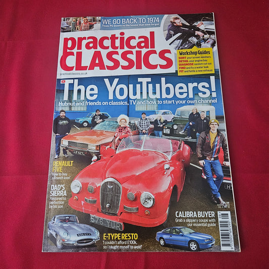 Practical Classics Magazine August 2024 (1432) Jaguar E-Type Ford Sierra Renault 5 Vauxhall Calibra