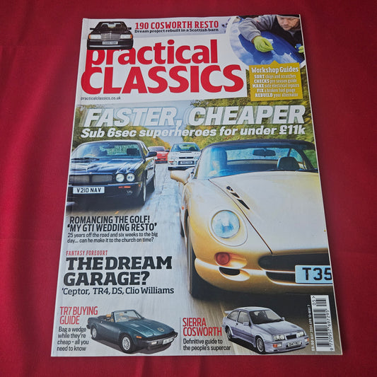 Practical Classics Magazine May 2024 (1432) Jaguar XKR Ford Sierra Cosworth Triumph TR7 Mercedes 190