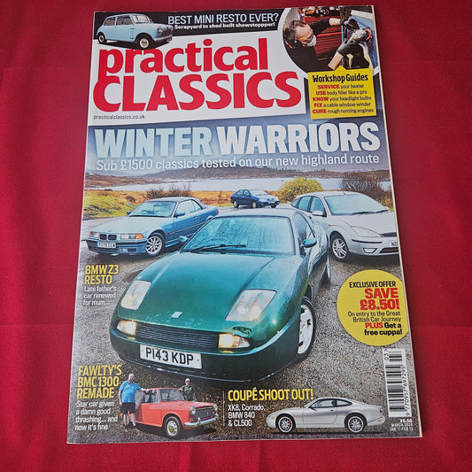 Practical Classics Magazine March 2024 (1432) Fiat Coupe BMW Z3 Jaguar XK8 Mini