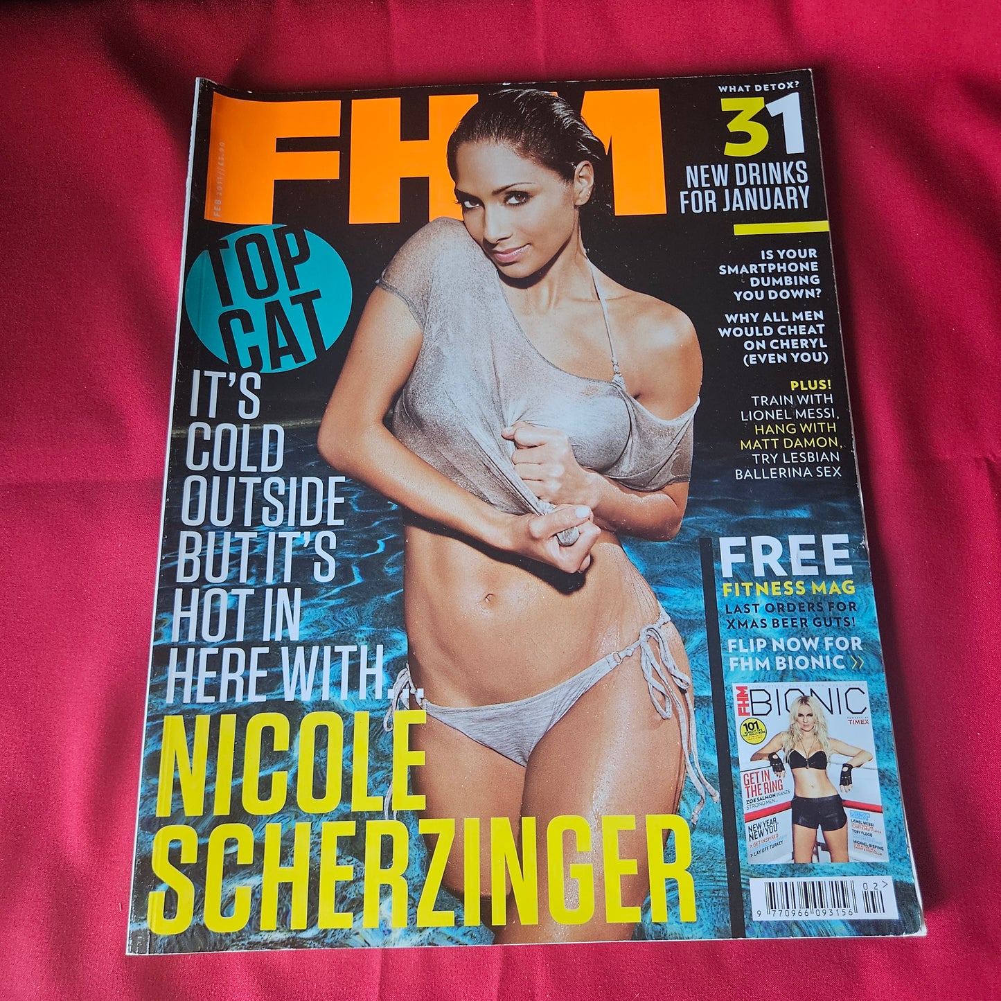 FHM Magazine February 2011 Nicole Scherzinger Cover Saffi Feature SKU 1437