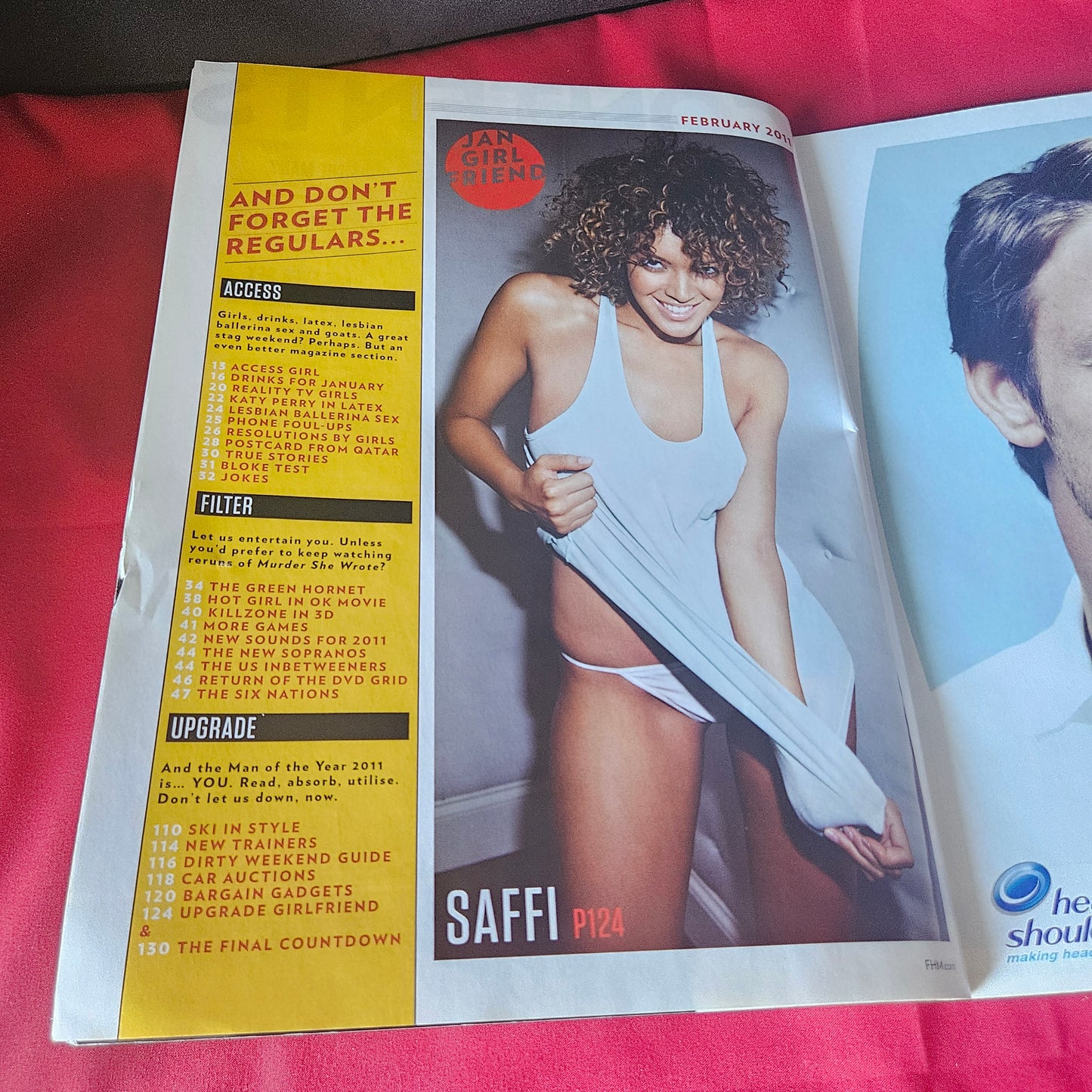 FHM Magazine February 2011 Nicole Scherzinger Cover Saffi Feature SKU 1437