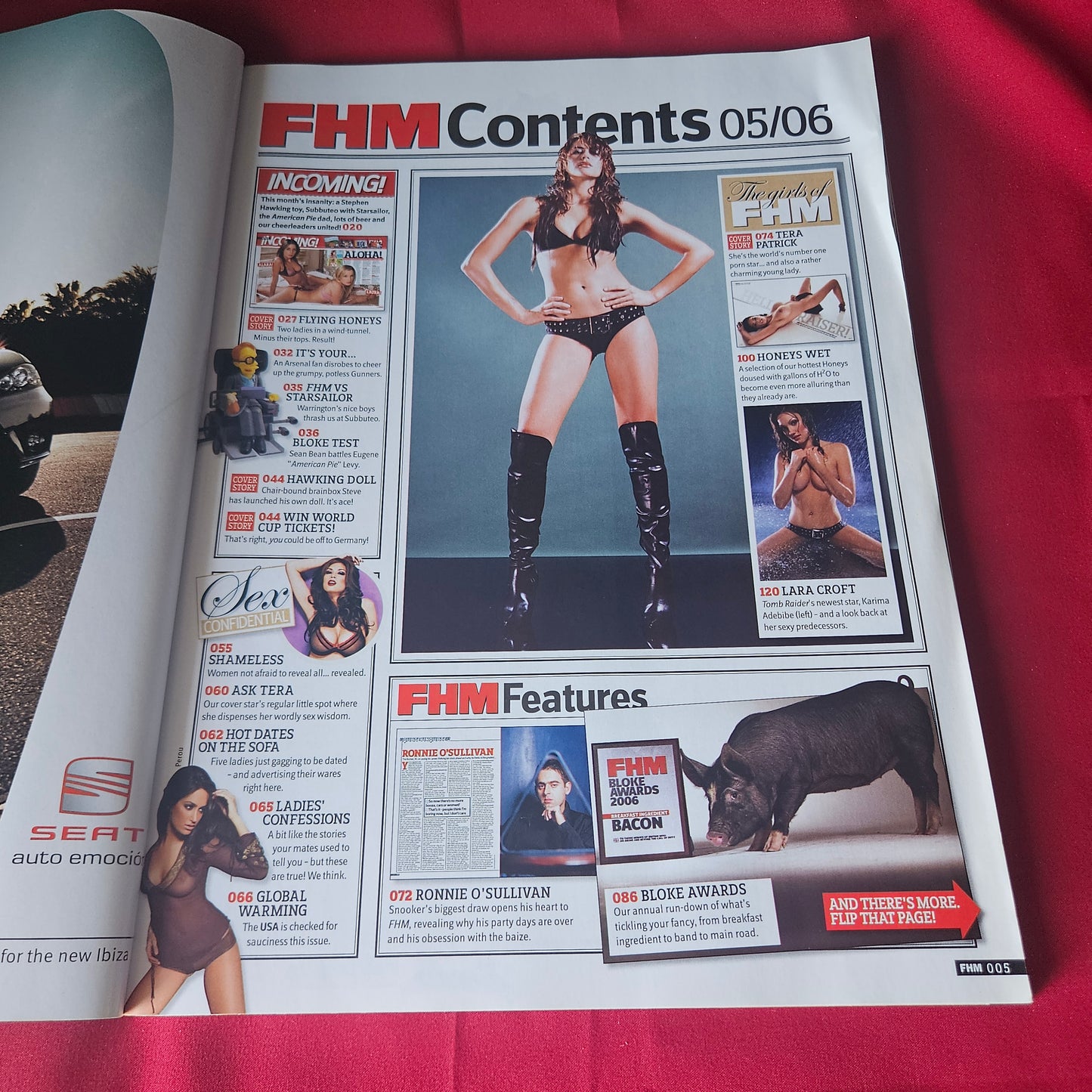 FHM Magazine May 2006 Tera Patrick Rachel Stevens Shakira Christina Aguilera SKU 1437
