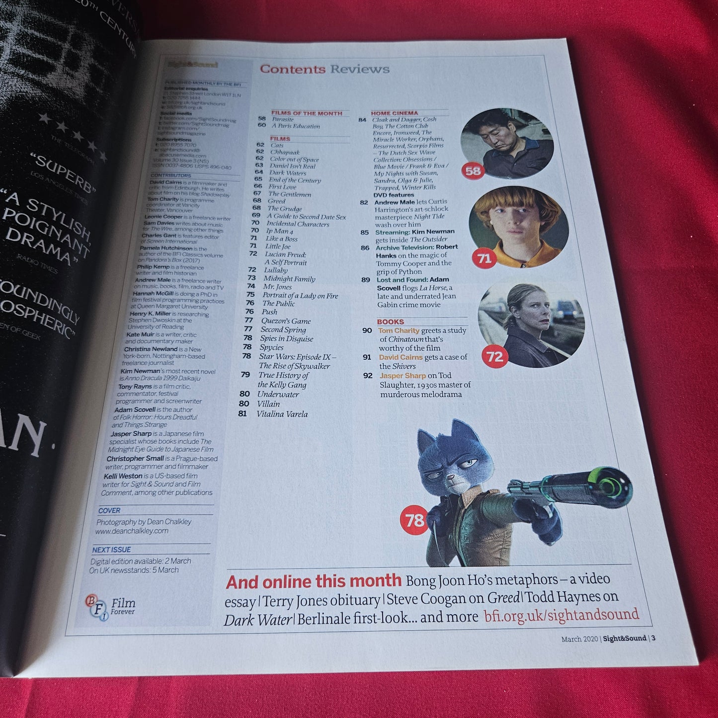 Sight & Sound Magazine March 2020 Parasite Portrait of a Lady on Fire Star Wars IX (1438)