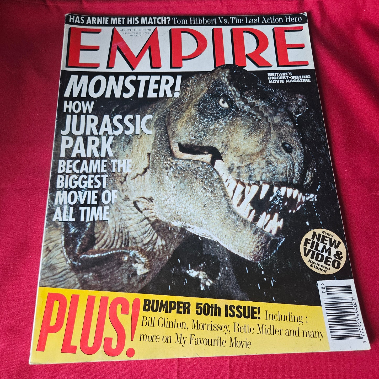 Empire Magazine August 1993 Jurassic Park The Last Action Hero 50th Issue (1439)