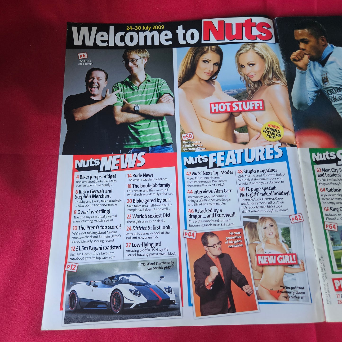 Nuts Magazine 24–30 July 2009 POSTER Chanelle Hayes Lucy Pinder Ricky Gervais (1439)