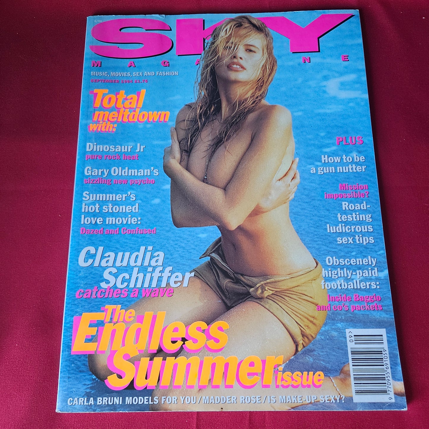 Sky Magazine September 1994 Claudia Schiffer Gary Oldman Carla Bruni (1443)