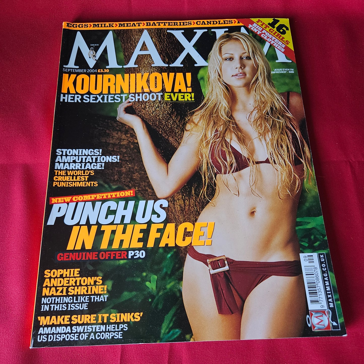 Maxim Magazine September 2004 Anna Kournikova Joanna Krupa Amanda Swisten (1444)