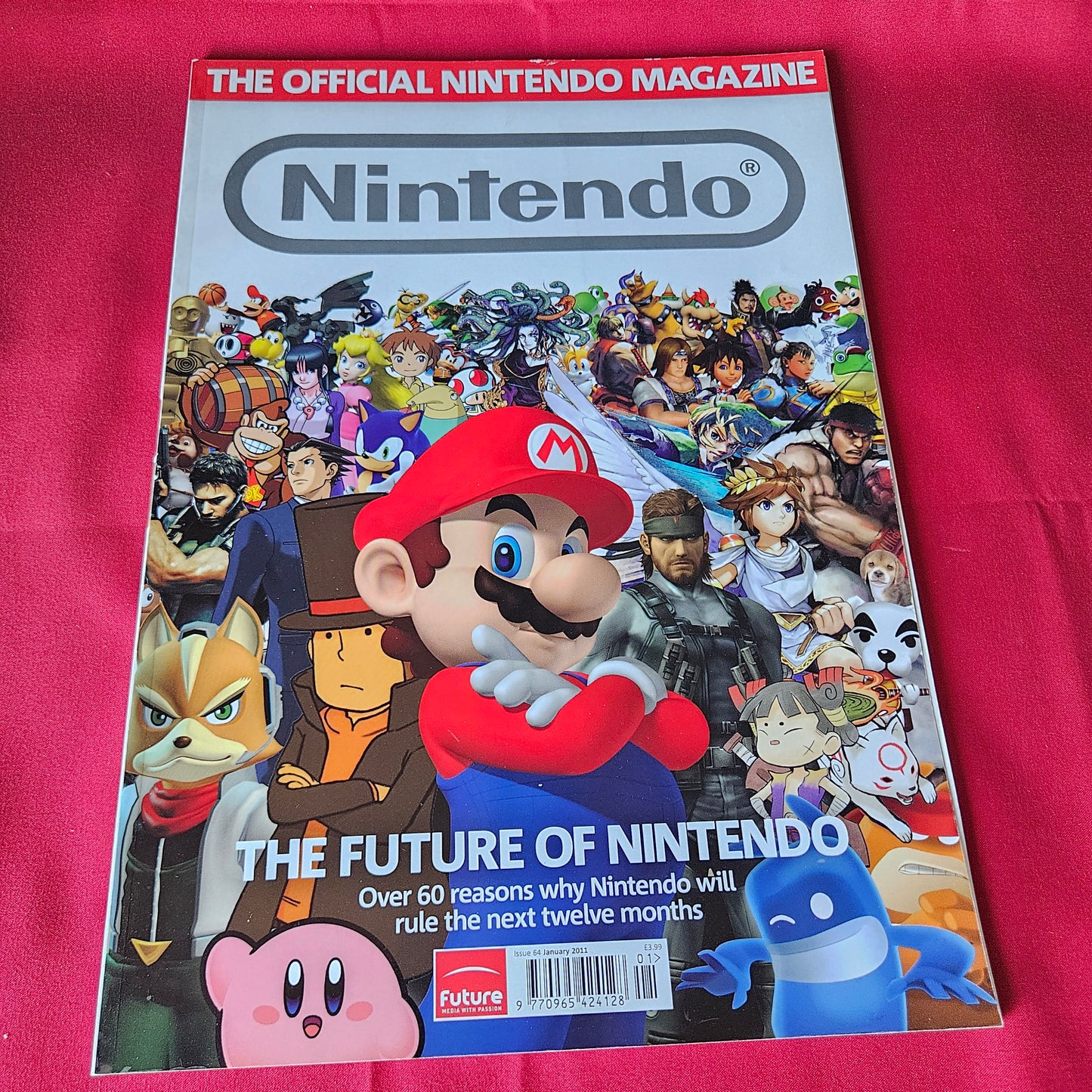 Official Nintendo Magazine January 2011 Issue 64 Mario Kirby Sonic Snake (1445)