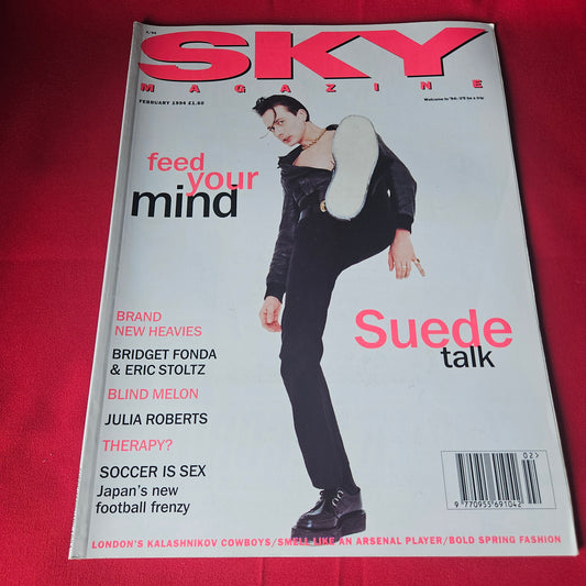 Sky Magazine February 1994 RARE Julia Roberts Bridget Fonda Eric Stoltz SKU 1446
