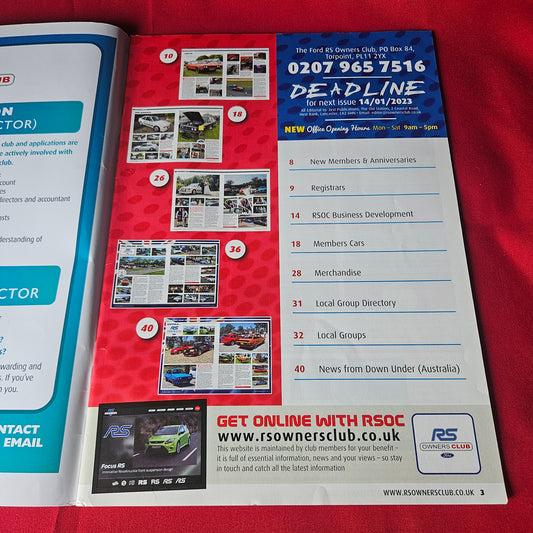 Rallye News Magazine November December 2023 Ford RS Escort Focus Cars (1448)