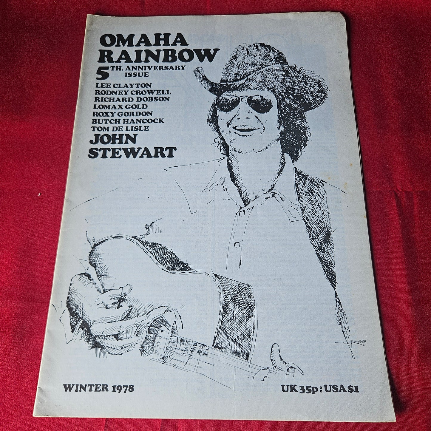 15x Omaha Rainbow Magazine Bundle / Job Lot 1976-1979 Country Rock John Stewart Emmylou SBA1449