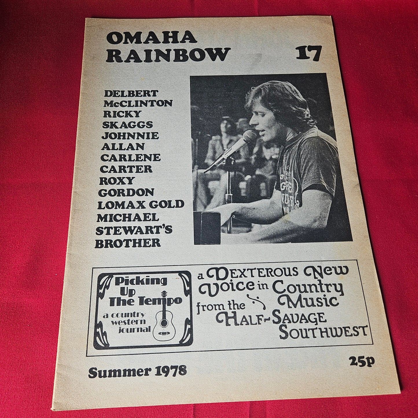 15x Omaha Rainbow Magazine Bundle / Job Lot 1976-1979 Country Rock John Stewart Emmylou SBA1449