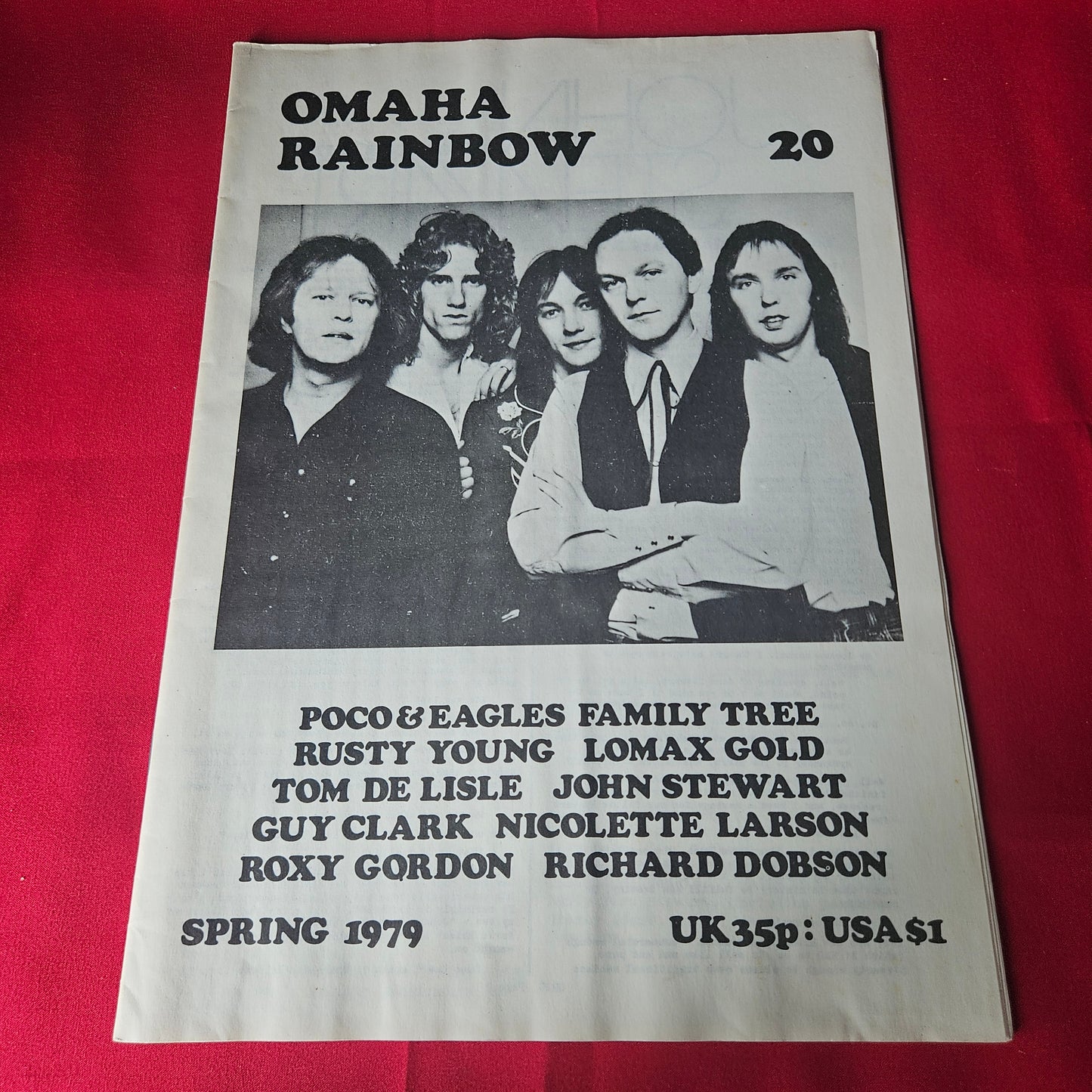 15x Omaha Rainbow Magazine Bundle / Job Lot 1976-1979 Country Rock John Stewart Emmylou SBA1449